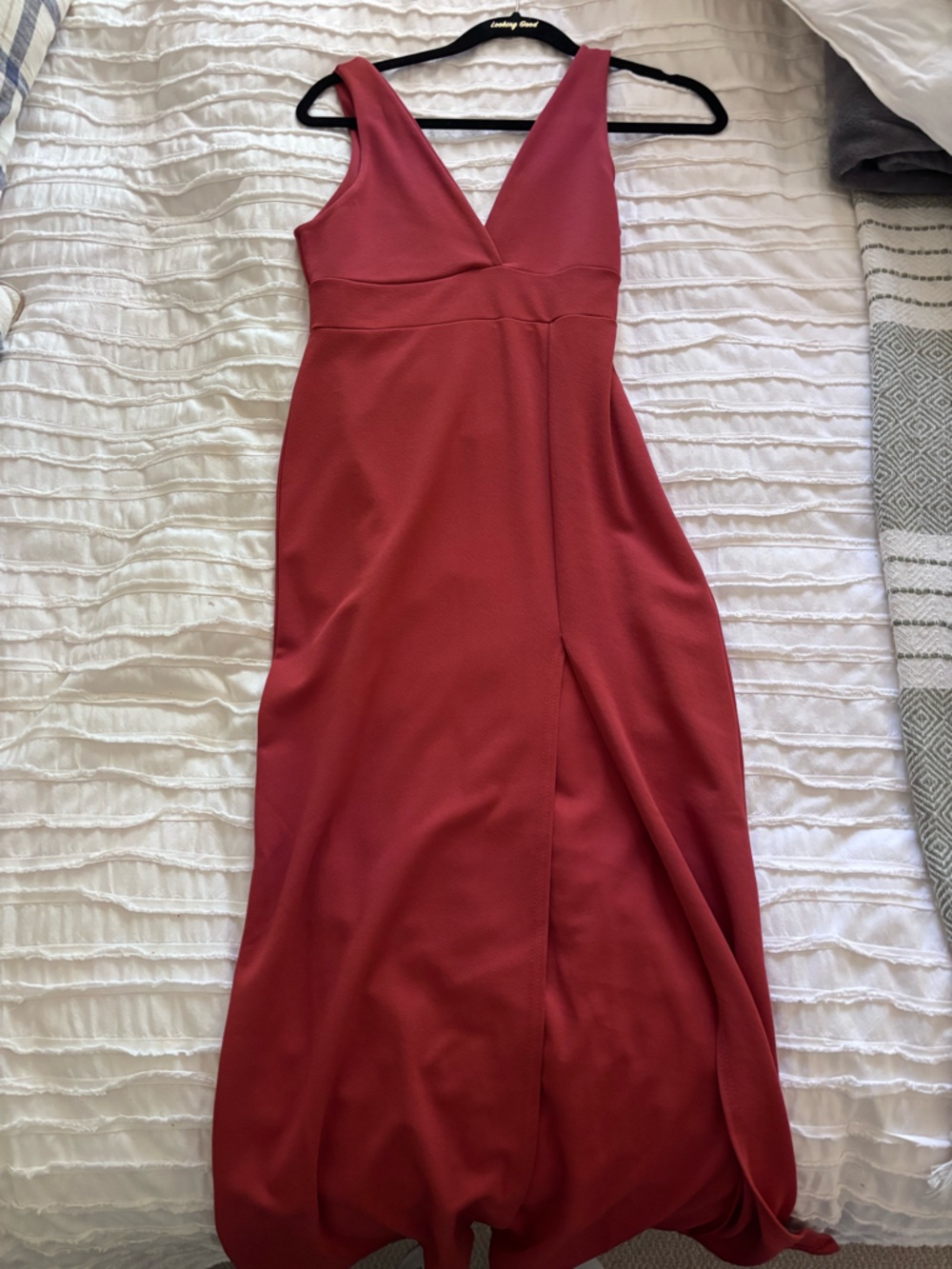 Sleeveless V-Neck Evening Dress